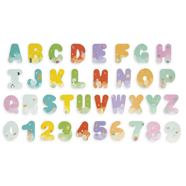 Janod - Bath Time Letters And Numbers Janod - Bath Time Letters And Numbers