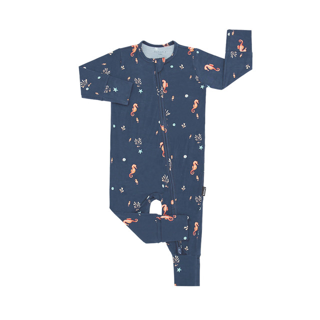 Footless Sleeper with Fold-Over Cuffs - Seas the Night Footless Sleeper with Fold-Over Cuffs - Seas the Night