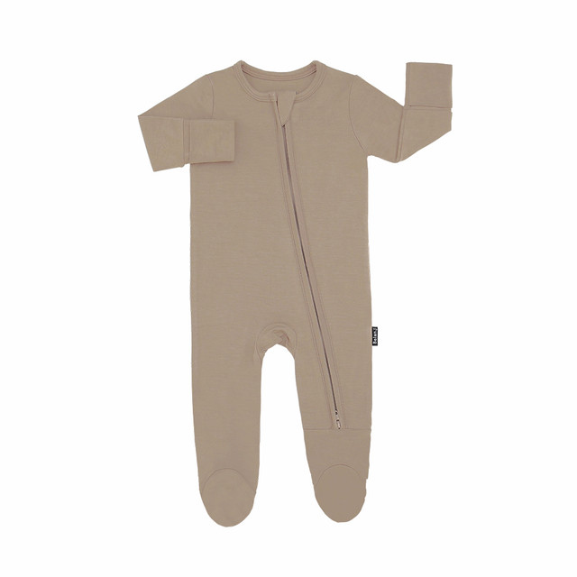 Footed Zipper Sleeper - Sandstone Footed Zipper Sleeper - Sandstone