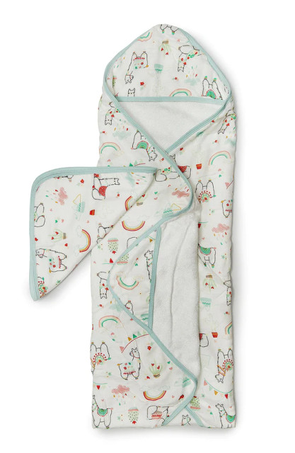 Loulou Lollipop Hooded Towel Set - Llama Loulou Lollipop Hooded Towel Set - Llama