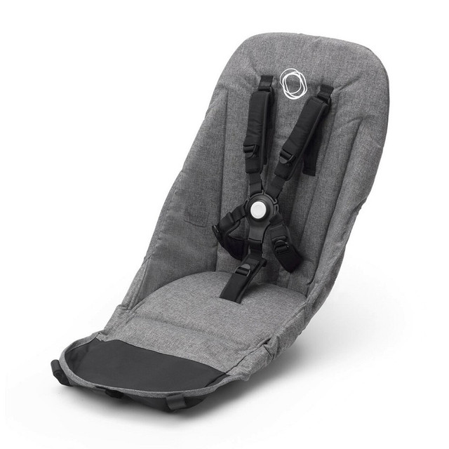 Bugaboo Donkey2 Seat Fabric - Grey Melange Bugaboo Donkey2 Seat Fabric - Grey Melange