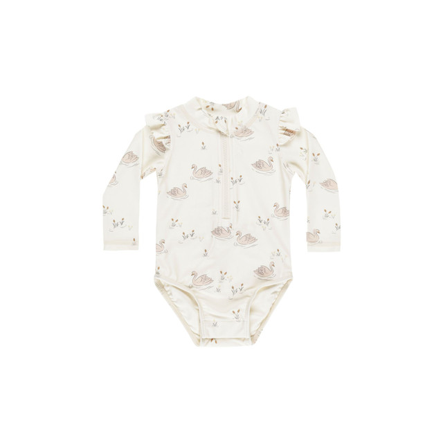 Quincy Mae Byron Rashguard One Piece - Swans Quincy Mae Byron Rashguard One Piece - Swans