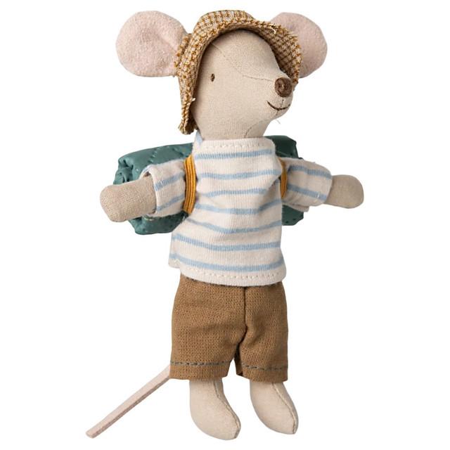 Maileg Hiker Mouse, Big Brother - Stripes Maileg Hiker Mouse, Big Brother - Stripes