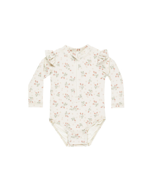 Quincy Mae - Byron Rashguard One-Piece - Strawberries Quincy Mae - Byron Rashguard One-Piece - Strawberries