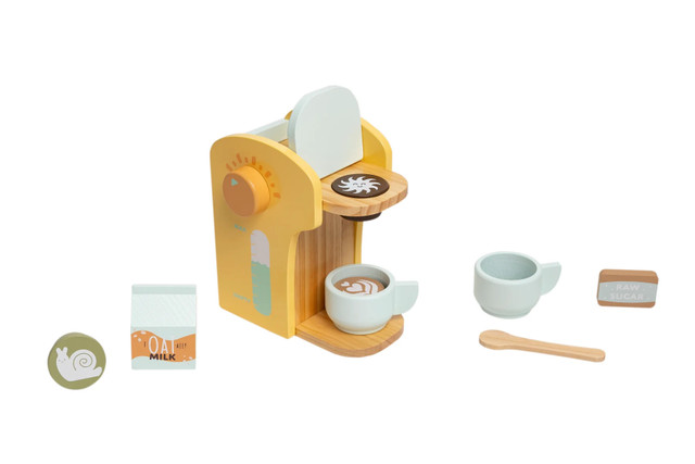 Pearhead Barista In Training Wooden Coffee Toy Set Pearhead Barista In Training Wooden Coffee Toy Set