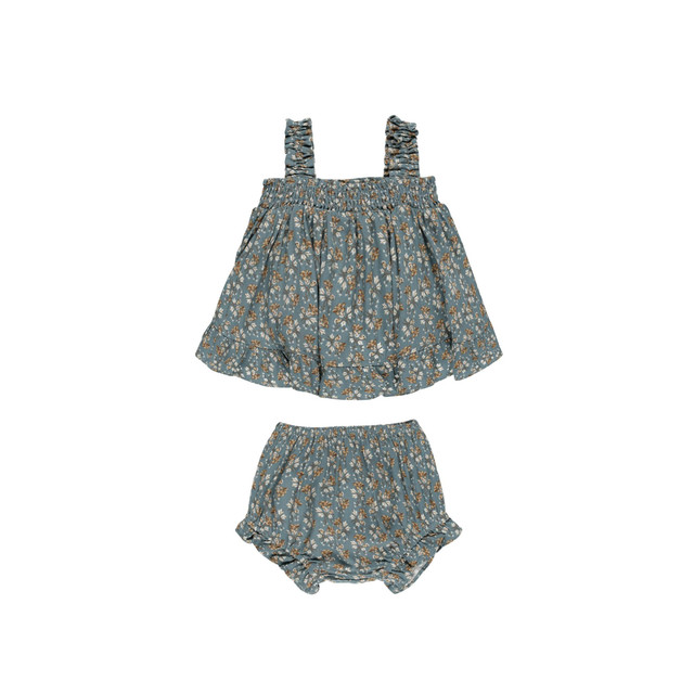 Rylee + Cru Lala Set - Blue Floral Rylee + Cru Lala Set - Blue Floral