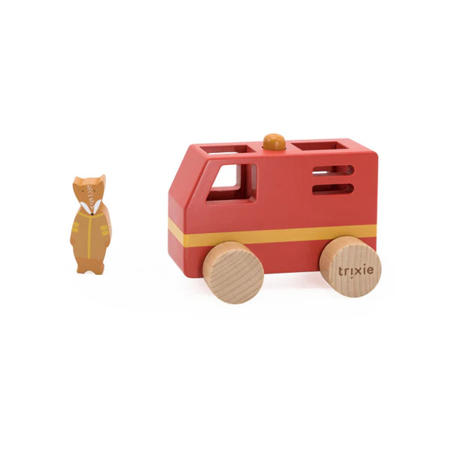 Trixie Wooden Small Fire Truck Trixie Wooden Small Fire Truck