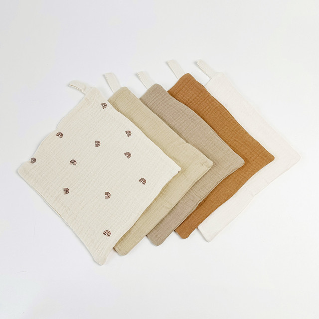 Active Baby Cotton Muslin Washcloth Set - Earthy Rainbow Active Baby Cotton Muslin Washcloth Set - Earthy Rainbow