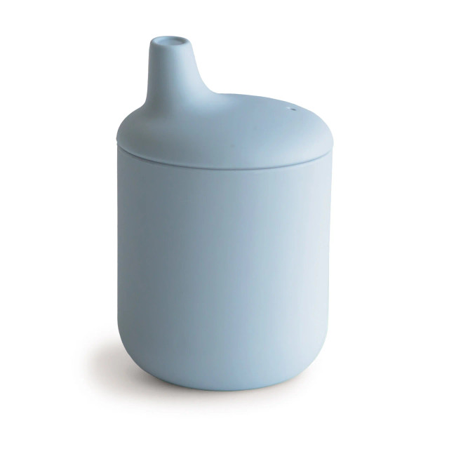 Mushie Silicone Sippy Cup - Powder Blue Mushie Silicone Sippy Cup - Powder Blue