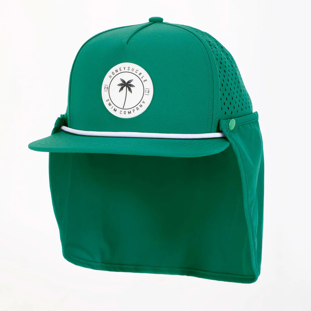 Honeysuckle Swim Snapback Sunhat - Bright Green Honeysuckle Swim Snapback Sunhat - Bright Green