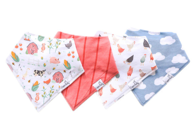 Copper Pearl Bandana Bib Set - Farmstead Copper Pearl Bandana Bib Set - Farmstead
