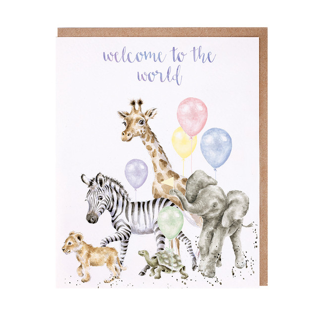 Wrendale Designs Welcome To The World Greeting Card Wrendale Designs Welcome To The World Greeting Card