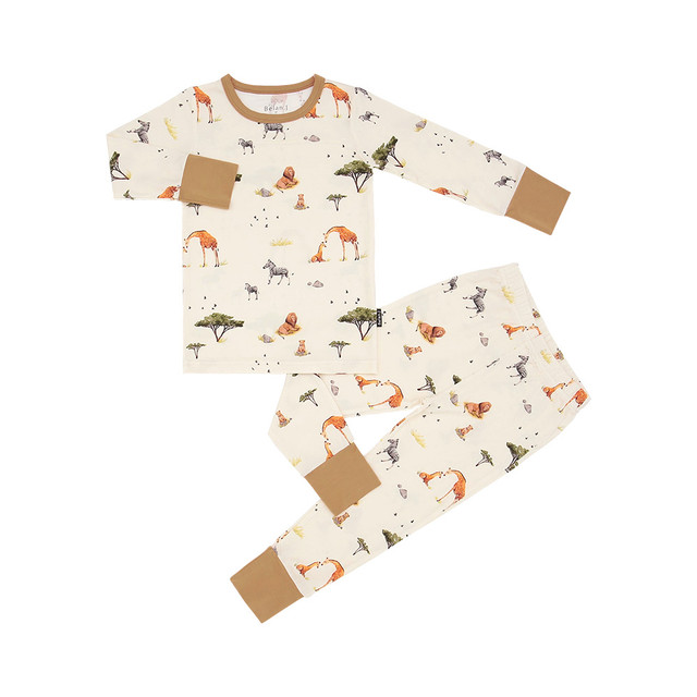 Long Sleeve PJ Set - Safari Long Sleeve PJ Set - Safari