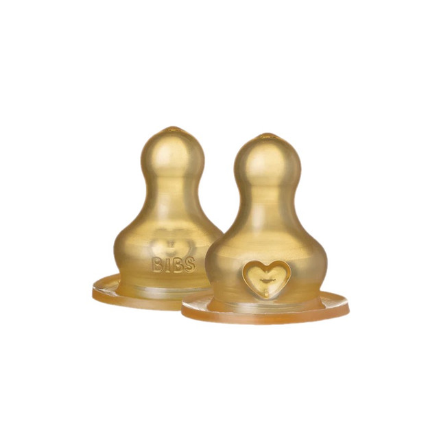 BIBS Bottle Nipple Latex 2 Pack BIBS Bottle Nipple Latex 2 Pack