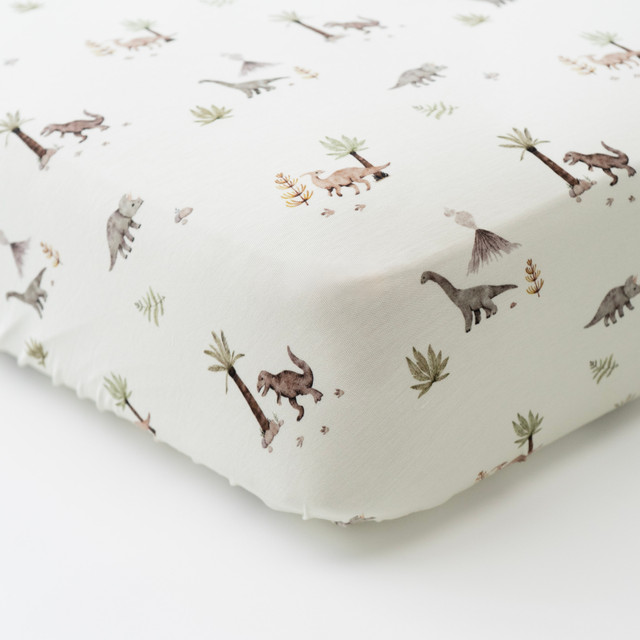 Bamboo Crib Sheet - Dinoland
