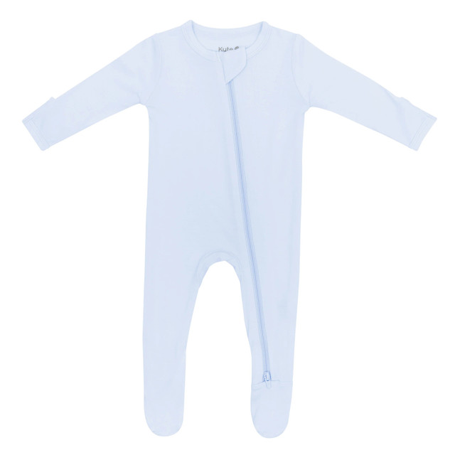 Kyte Baby Zippered Footie - Mist Kyte Baby Zippered Footie - Mist