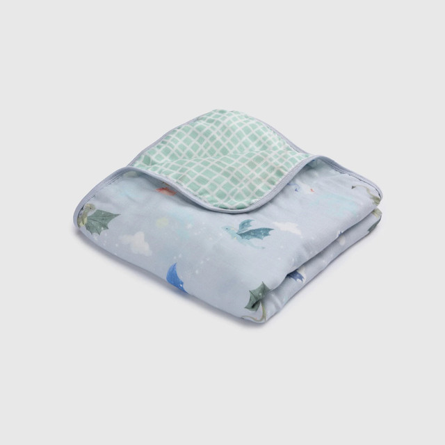 Loulou Lollipop Muslin Quilt - Magical Dragons Loulou Lollipop Muslin Quilt - Magical Dragons