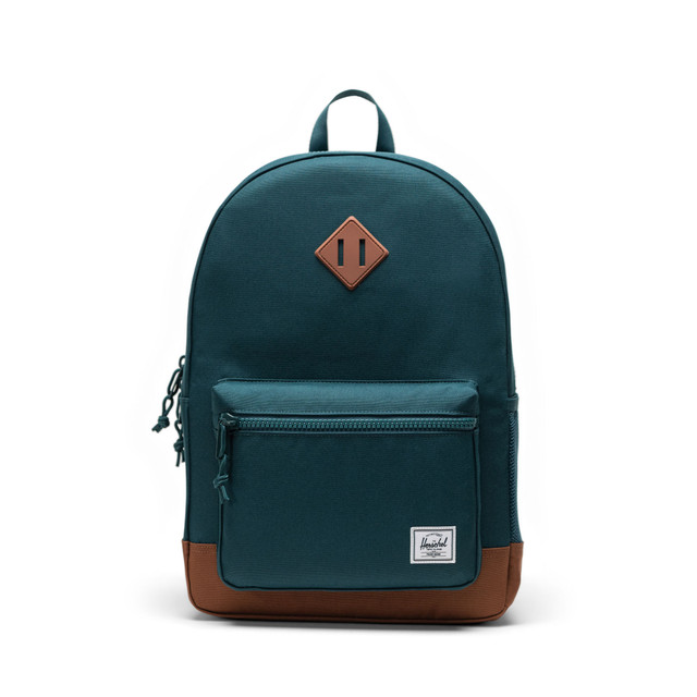 Herschel Heritage Backpack - Dark Sea Saddle Brown Front Herschel Heritage Backpack - Dark Sea Saddle Brown Front
