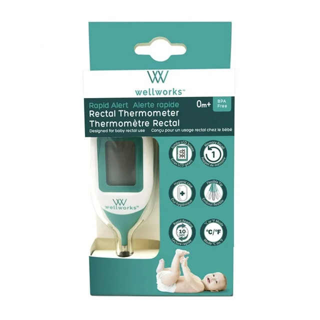 Wellworks Rapid Alert Rectal Thermometer Wellworks Rapid Alert Rectal Thermometer