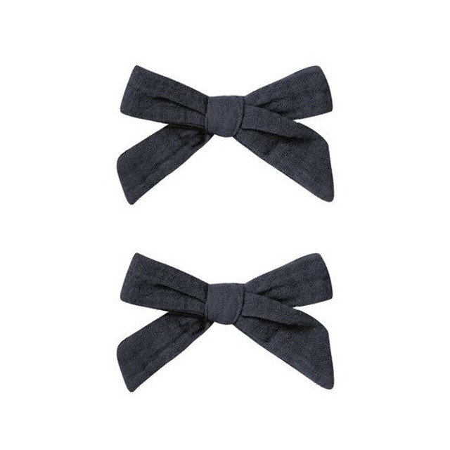 Rylee + Cru Bows Set of 2 - Navy Rylee + Cru Bows Set of 2 - Navy