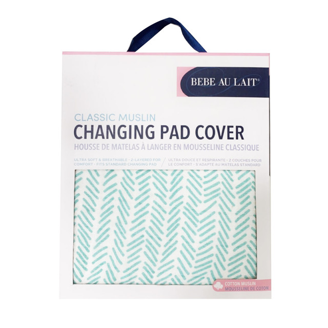 Bebe Au Lait Muslin Zig Zag Muslin Changing Pad Cover Bebe Au Lait Muslin Zig Zag Muslin Changing Pad Cover