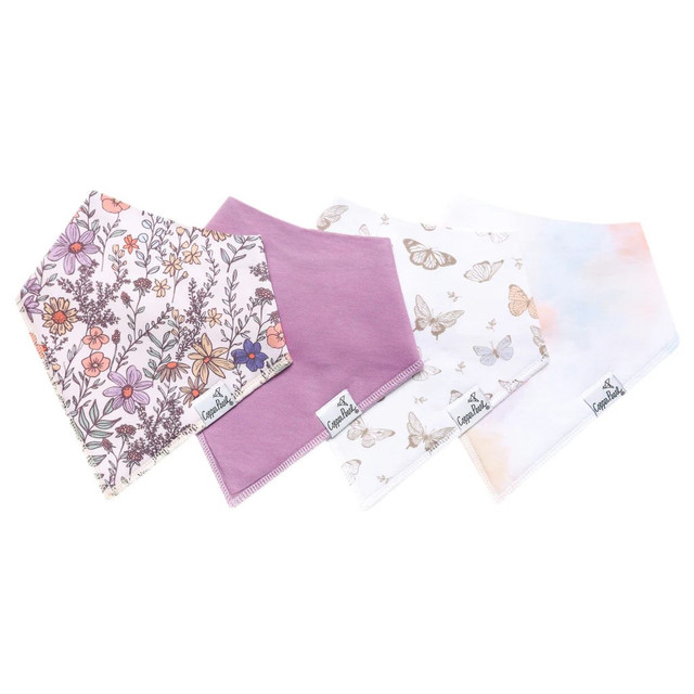 Copper Pearl Bandana Bib Set - Flora Copper Pearl Bandana Bib Set - Flora