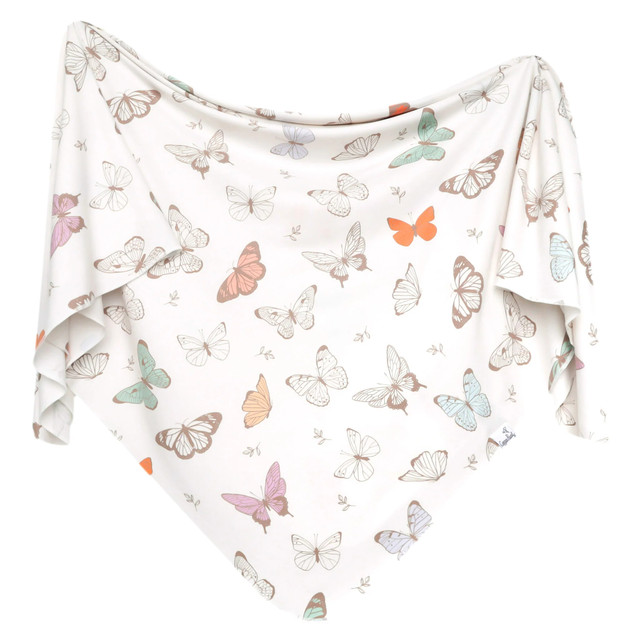 Copper Pearl Knit Swaddle Blanket - Luna Copper Pearl Knit Swaddle Blanket - Luna
