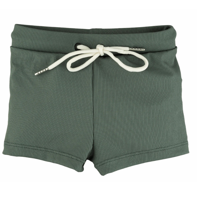 Current Tyed Ribbed Dark Green Swim Trunks Current Tyed Ribbed Dark Green Swim Trunks