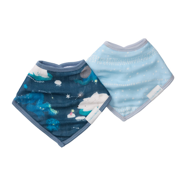 Loulou Lollipop Bandana Bib Set - Stargazing Bear Loulou Lollipop Bandana Bib Set - Stargazing Bear