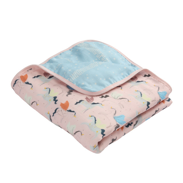 Loulou Lollipop Muslin Quilt - Unicorn Ballet Loulou Lollipop Muslin Quilt - Unicorn Ballet