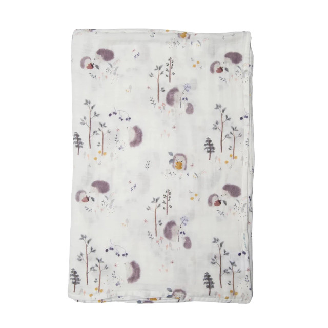 Loulou Lollipop Muslin Swaddle - Hedgehogs Loulou Lollipop Muslin Swaddle - Hedgehogs