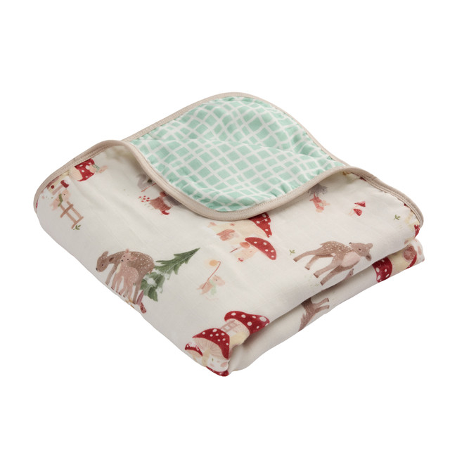 Loulou Lollipop Muslin Quilt - Forest Families Loulou Lollipop Muslin Quilt - Forest Families