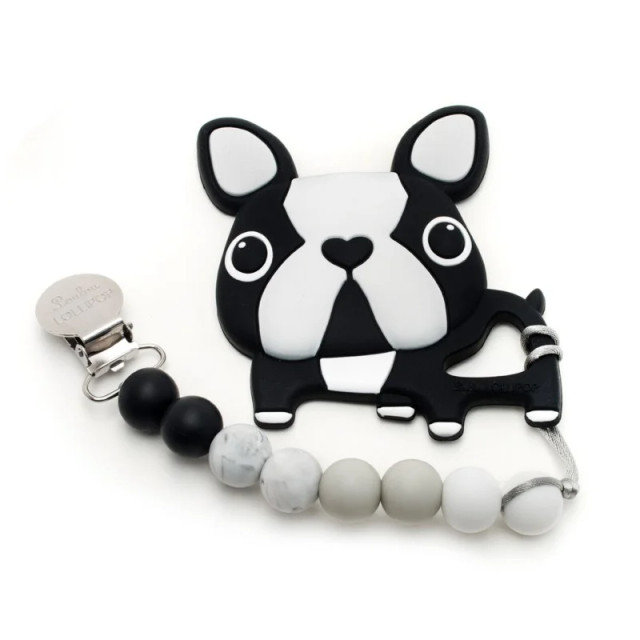 Silicone Teether Set - Boston Terrier Silicone Teether Set - Boston Terrier