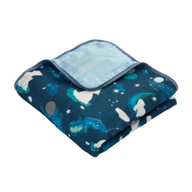 Loulou Lollipop Muslin Quilt - Stargazing Bear Loulou Lollipop Muslin Quilt - Stargazing Bear