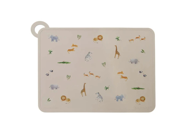 Loulou Lollipop Silicone Placemat - Jungle Safari Loulou Lollipop Silicone Placemat - Jungle Safari
