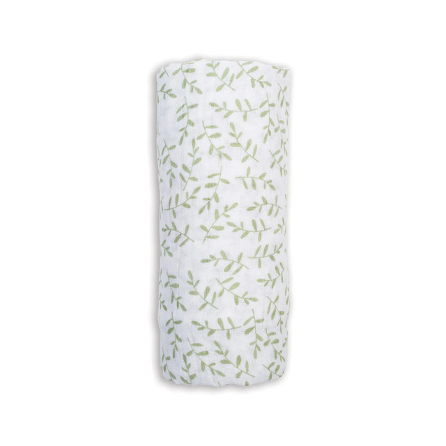 Lulujo Muslin Cotton Swaddle Blanket - Greenery Lulujo Muslin Cotton Swaddle Blanket - Greenery