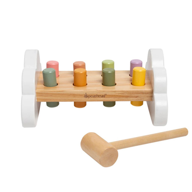 Pearhead Wooden Hammer and Bench Set Pearhead Wooden Hammer and Bench Set