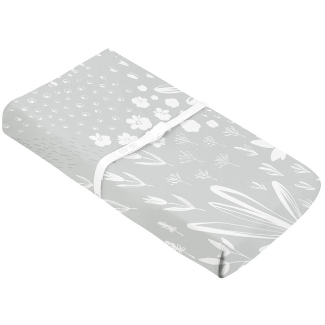 Kushies Change Pad Cover With Slits - Bunny Kushies Change Pad Cover With Slits - Bunny