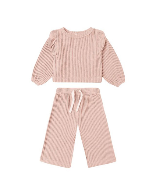 Quincy Mae Ruffle Cozy Set - Rose, free shipping available, Active Baby Vancouver Quincy Mae Ruffle Cozy Set - Rose, free shipping available, Active Baby Vancouver