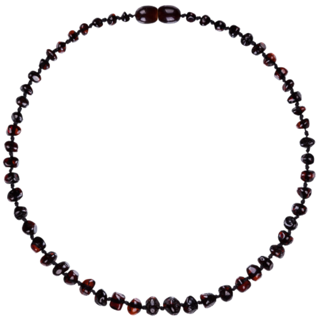 Baltic Amber Necklace Cherry Colour - 32cm Baltic Amber Necklace Cherry Colour - 32cm