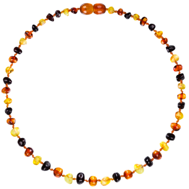 Amberos Baroque Multi Three Colours Necklace Amberos Baroque Multi Three Colours Necklace