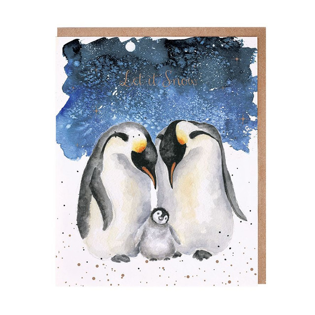 Wrendale Designs A Family Christmas Penguin Card Wrendale Designs A Family Christmas Penguin Card