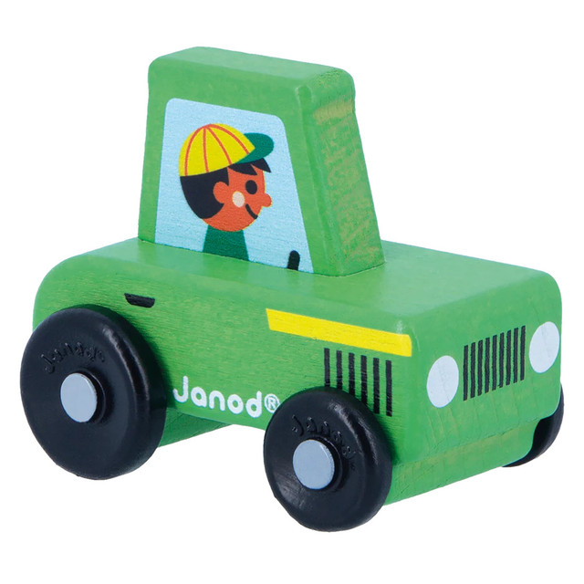 Janod Cross Roads Countryside - Green Tractor Janod Cross Roads Countryside - Green Tractor