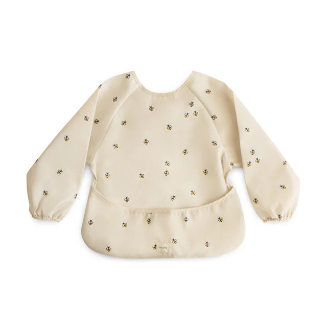 Mushie Long Sleeve Bib - Bees Mushie Long Sleeve Bib - Bees