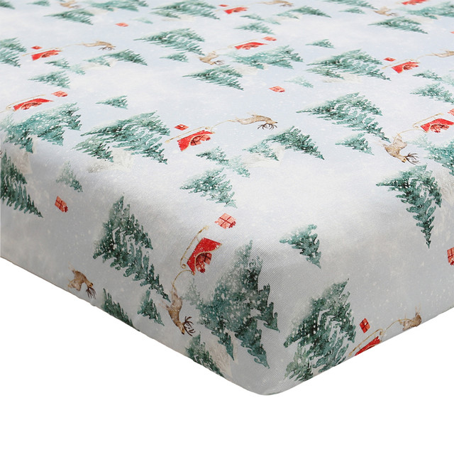 Bamboo Crib Cheet - Sleigh Ride