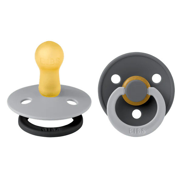 BIBS Pacifier Studio Colour 2 PACK Fusion Latex - Cloud Iron Mix