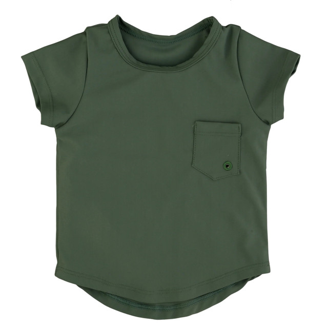 Current Tyed Clothing Round Hem T-Shirt Rashguard - Basil