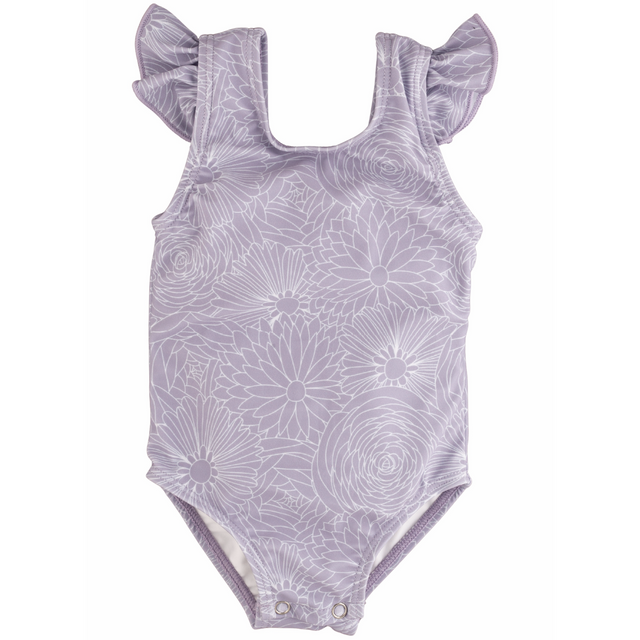 Current Tyed Clothing Ruffle Shoulder One Piece - Lily