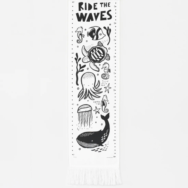 Wee Gallery Canvas Growth Chart - Ocean