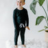 Ribbed Bamboo PJ Set (12-18M ~ 4-5T) - Raven